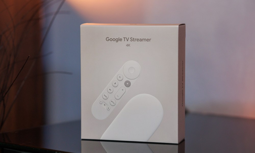 The Google TV Streamer retail box.