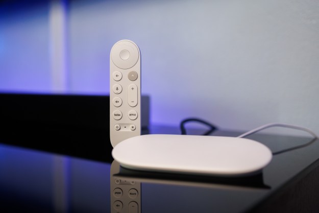 The Google TV Streamer and its remote control.