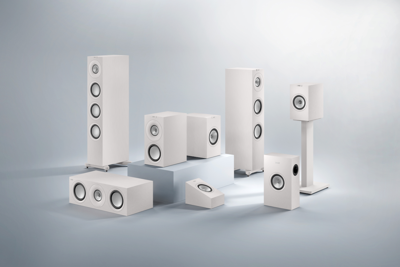 The KEF Q Series Meta speakers.