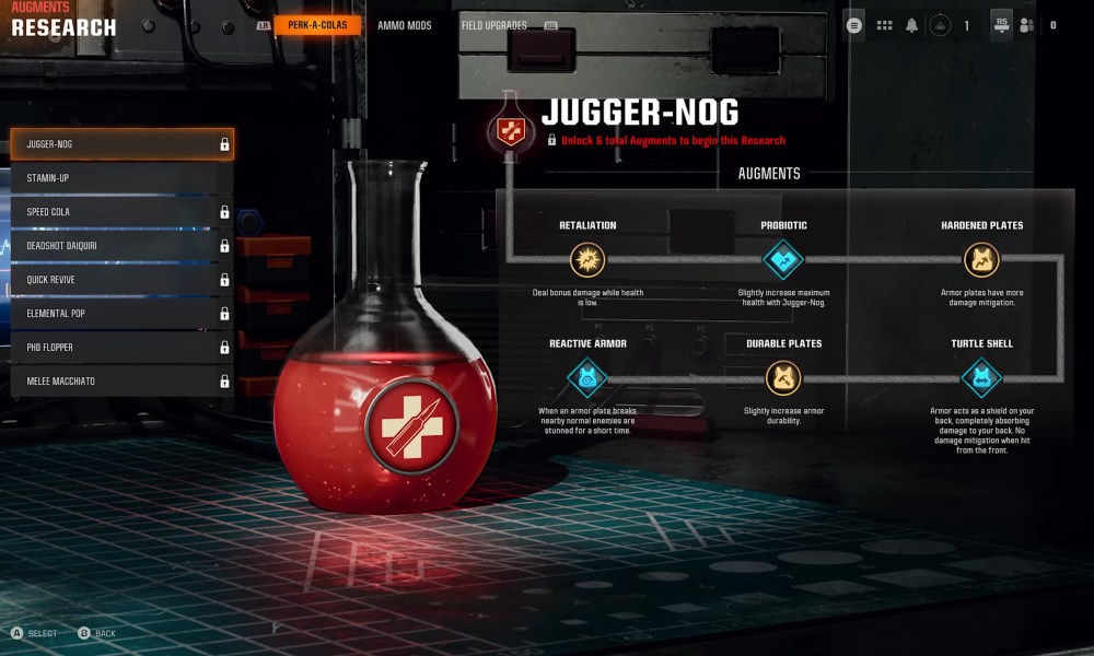 The jugger-nog augments in Black Ops 6.