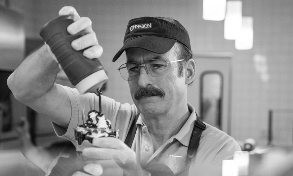 Bob Odenkirk at Cinnabon in Better Call Saul.