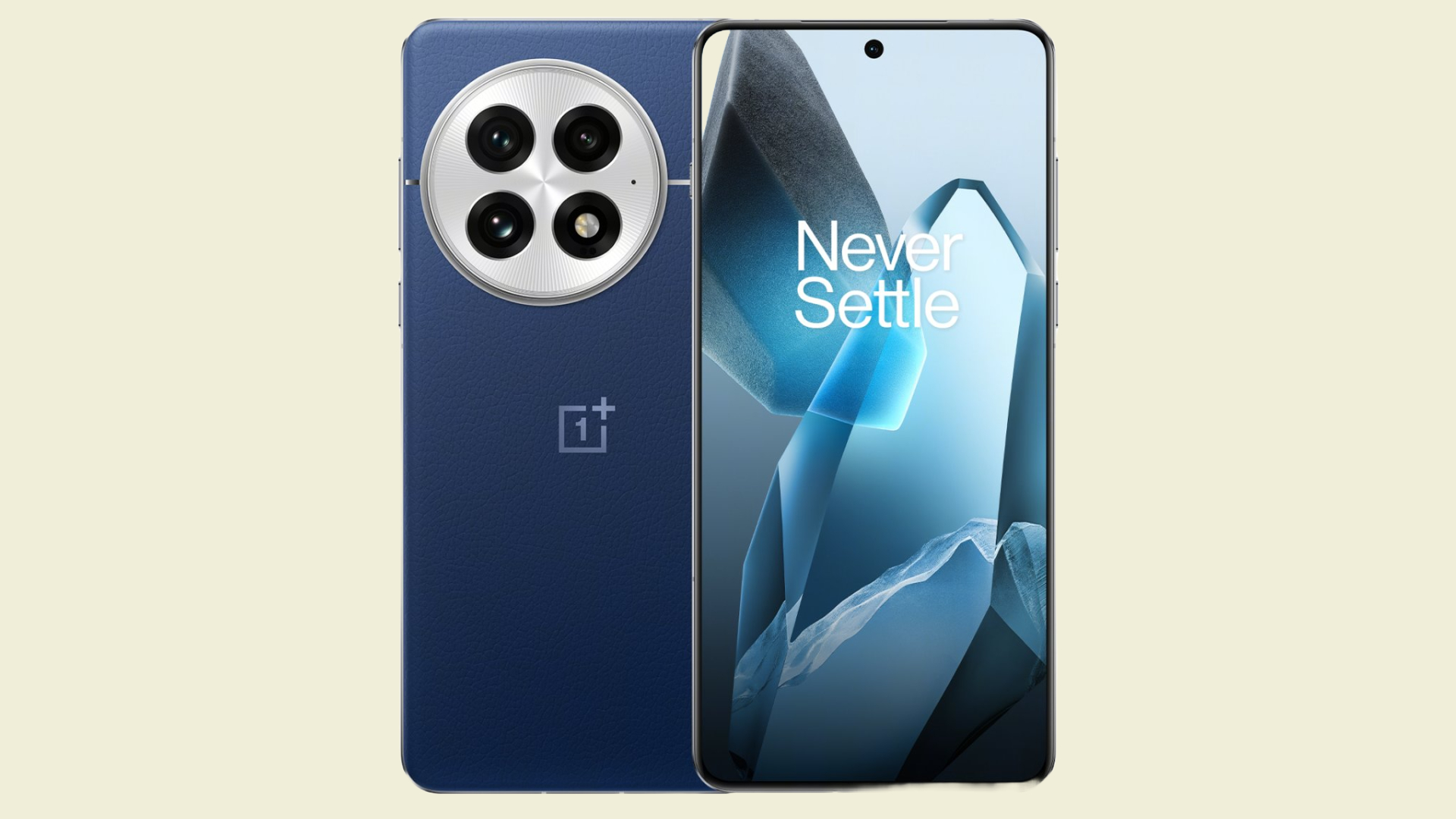 Official OnePlus 13 product render in blue.