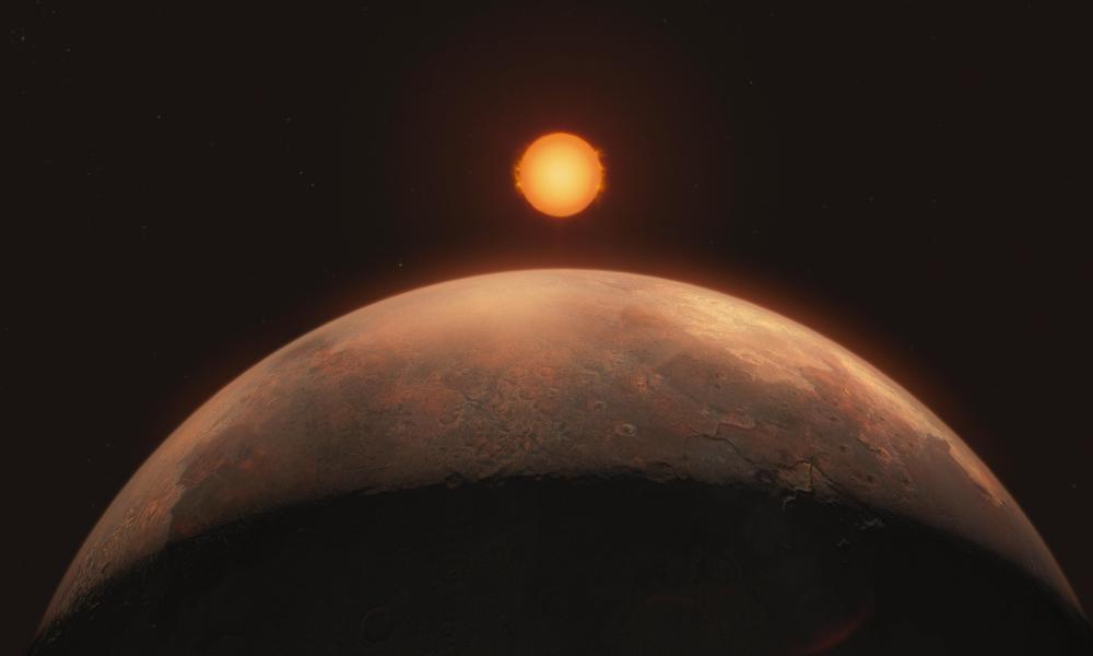 Artist’s impression of a sub-Earth-mass planet orbiting Barnard’s star