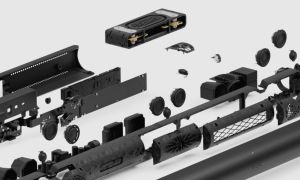 Sonos Arc Ultra, exploded view in detail.